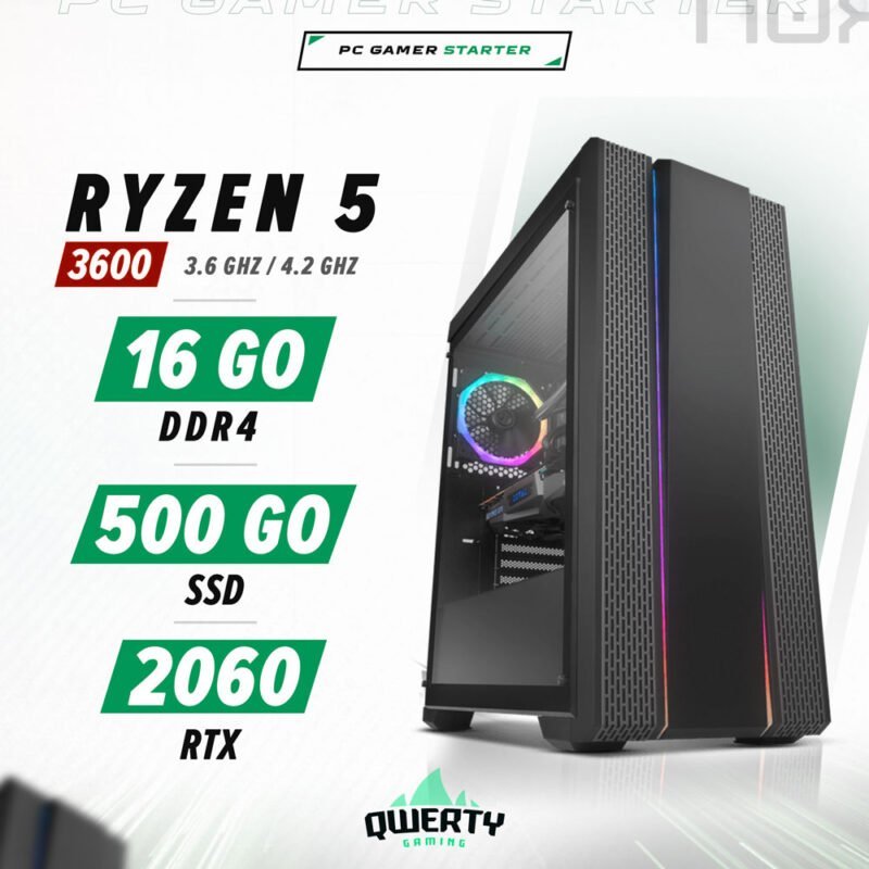 PC Gamer Ryzen 5 3600 RTX 2060 6GB