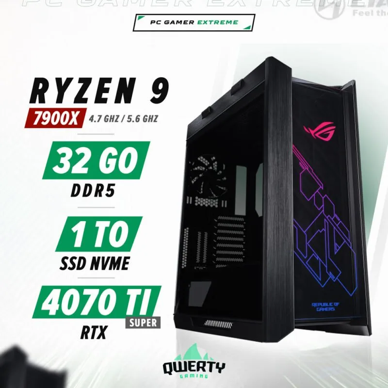 PC GAMER Ryzen 9 7900X RTX 4070 Ti Super